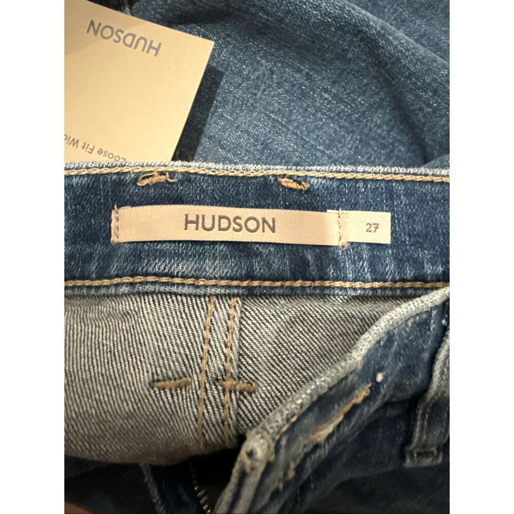NWT Hudson Jeans HUDSON JEANS Jodie Loose Fit Wide Leg Track Pant Jeans National - Picture 6 of 10